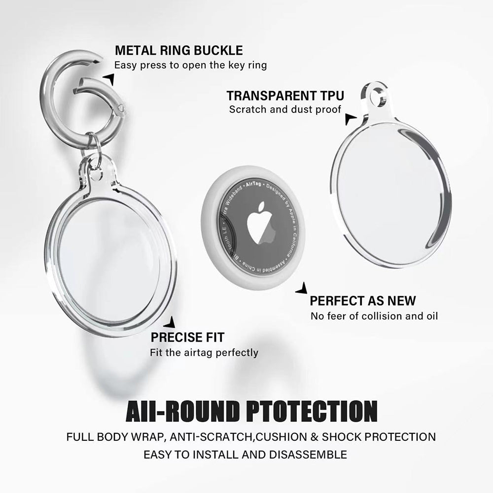 Futrola Techsuit CT15 za Apple AirTag, Providna