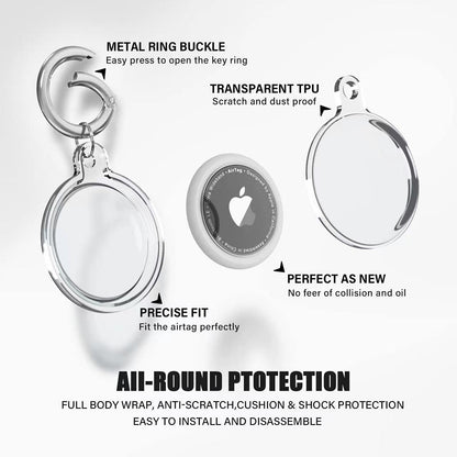 Futrola Techsuit CT15 za Apple AirTag, Providna