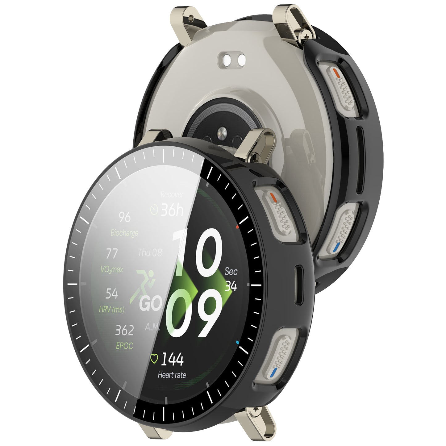 Futrola Techsuit Defense360 Pro za Amazfit Active 3 Premium, Crna