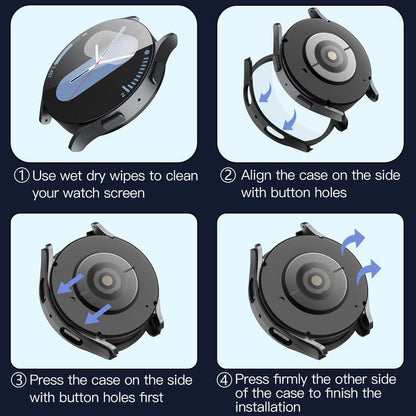 Futrola Techsuit Defense360 Pro za Samsung Galaxy Watch7 44mm, Crna