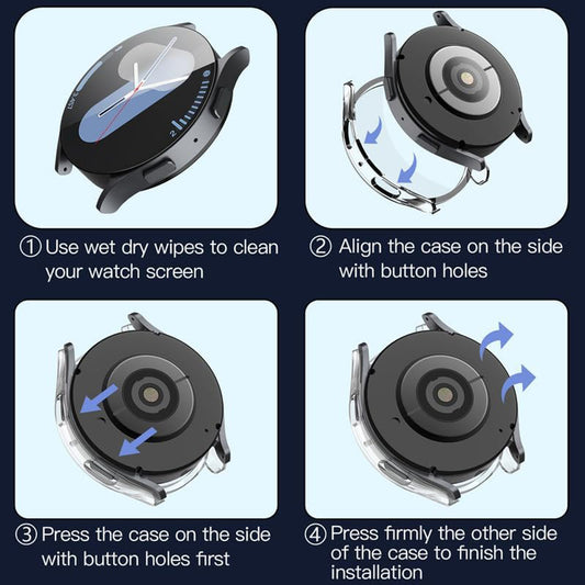 Techsuit Defense360 Pro futrola za Samsung Galaxy Watch7 44mm, Providna