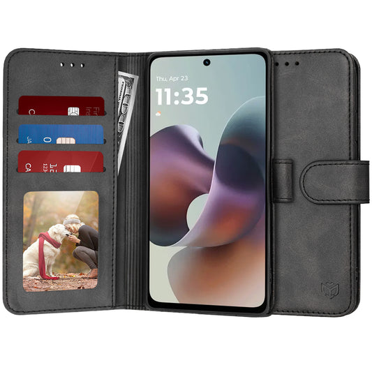 Futrola za Motorola Moto G56, Techsuit, Diary Book, Crna