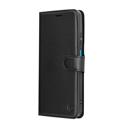 Futrola za Motorola Moto G56, Techsuit, Leather Folio, Crna
