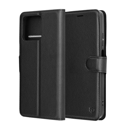 Futrola za Motorola Moto G56, Techsuit, Leather Folio, Crna