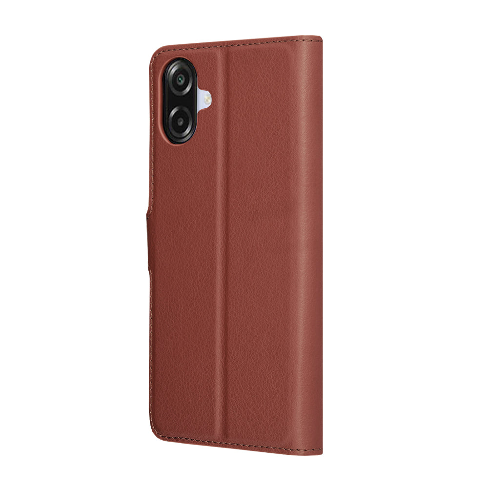 Futrola za Samsung Galaxy A07 4G A075, Techsuit, Kožna Folio, Braon