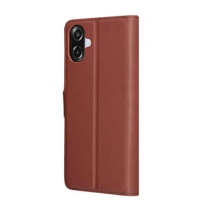 Futrola za Samsung Galaxy A07 4G A075, Techsuit, Kožna Folio, Braon