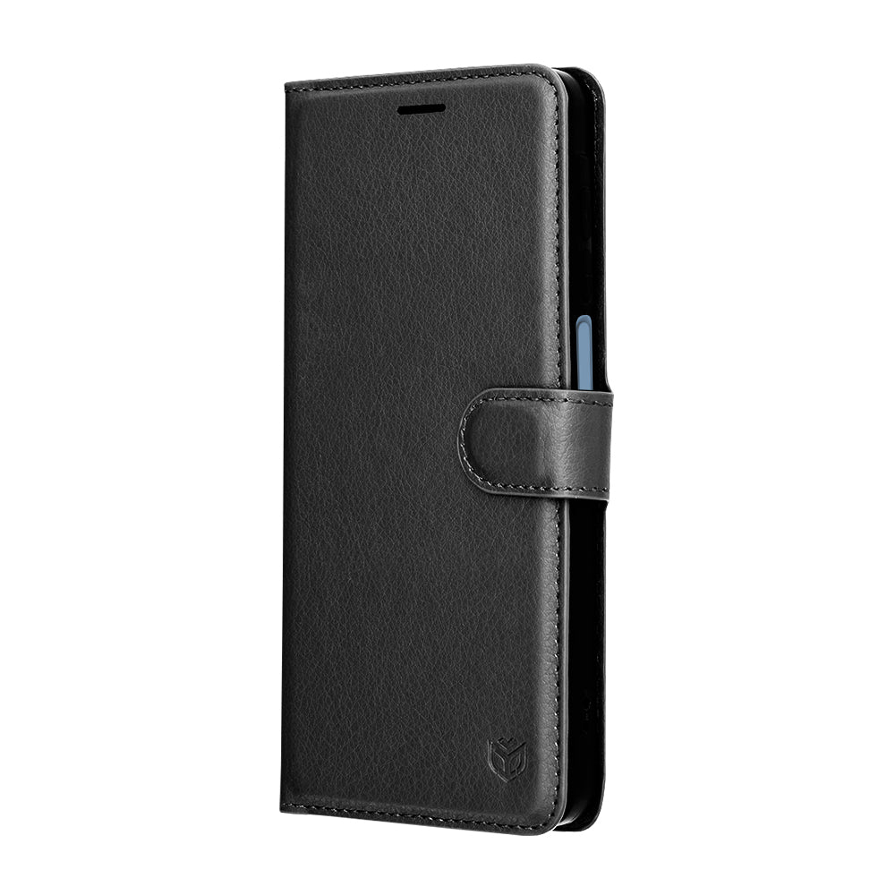 Futrola za Samsung Galaxy A07 4G A075, Techsuit, Leather Folio, Crna
