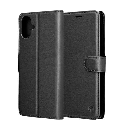 Futrola za Samsung Galaxy A07 4G A075, Techsuit, Leather Folio, Crna