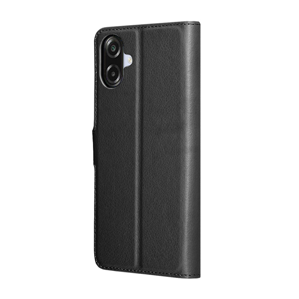 Futrola za Samsung Galaxy A07 4G A075, Techsuit, Leather Folio, Crna