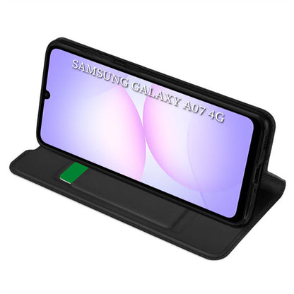 Futrola za Samsung Galaxy A07 4G A075, Techsuit, Magskin Book, Crna
