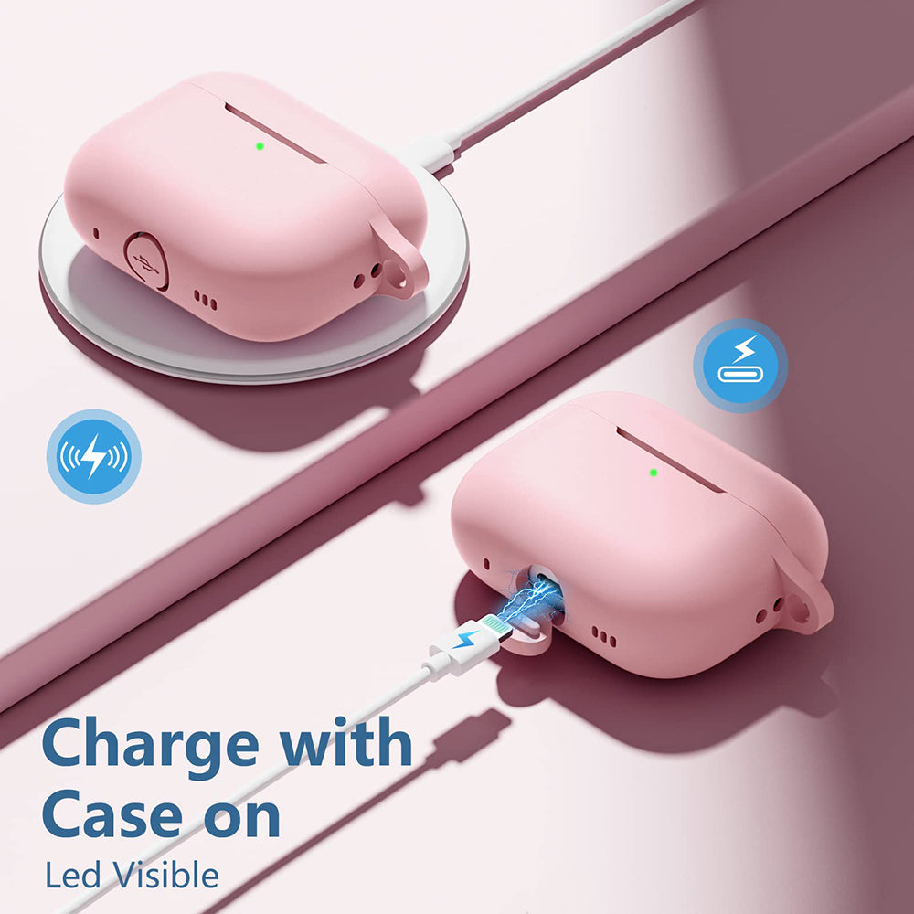 Techsuit silikonska futrola za Apple AirPods Pro seriju, Roze