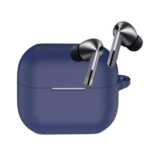 Techsuit silikonska futrola za Samsung Galaxy Buds3 FE / Buds3 Pro / Buds3, tamnoplava