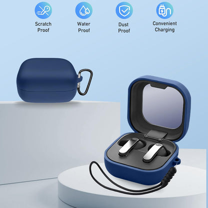 Futrola Techsuit Silicone za Samsung Galaxy Buds4 / Buds4 Pro, Tamnoplava