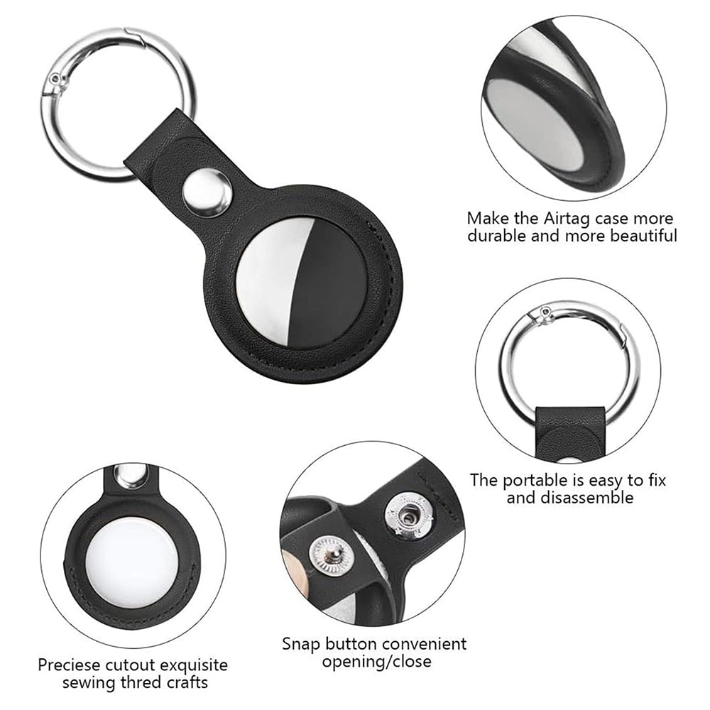 Futrola Techsuit SLH1 za Apple AirTag, Crna