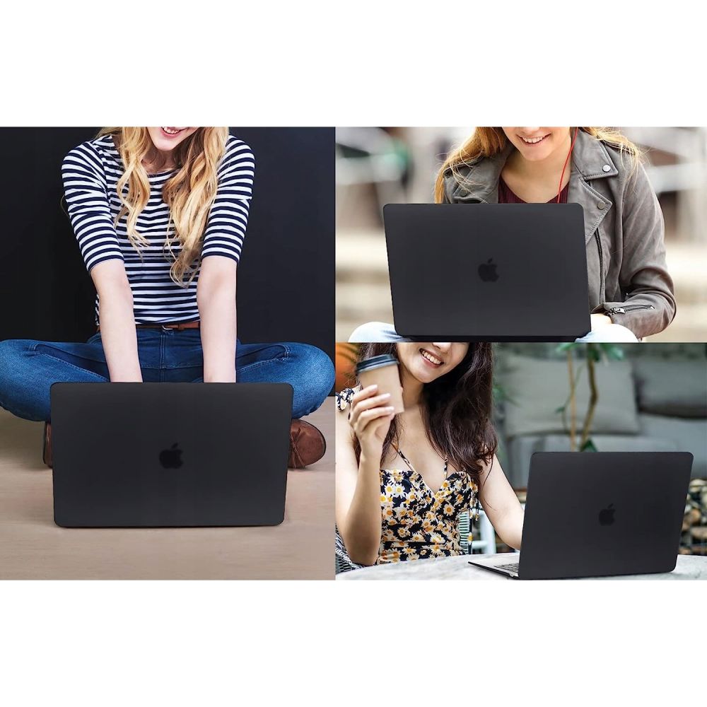 Futrola Techsuit UltraShell za Apple MacBook Air M3 15 inča (2024) / Air M2 15 inča (2023), Crna