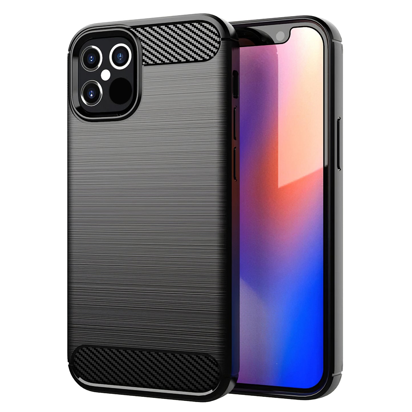 Futrola za Apple iPhone 12 / 12 Pro, OEM, Karbon, Crna