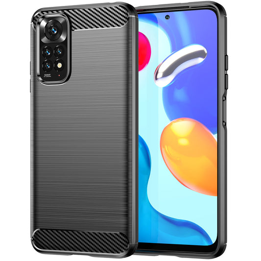 Futrola za Xiaomi Redmi Note 11S / Note 11, Karbon, Crna