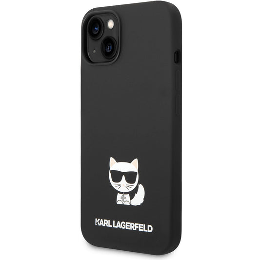Futrola za Apple iPhone 14 Plus, Karl Lagerfeld, Silicone Body Choupette, Crna