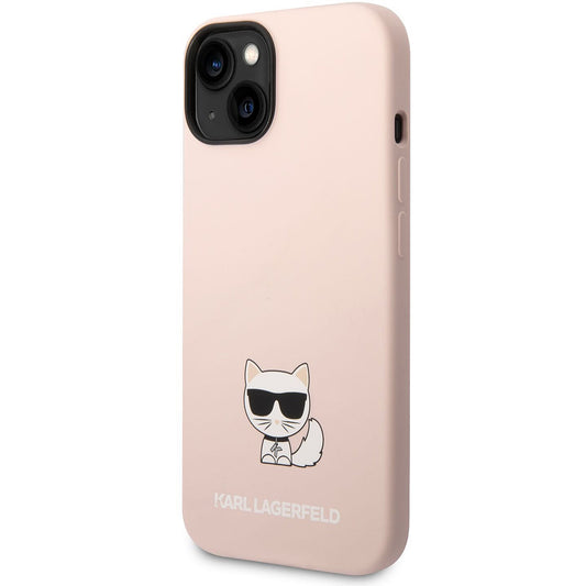 Futrola za Apple iPhone 14 Plus, Karl Lagerfeld, Silicone Body Choupette, Roze