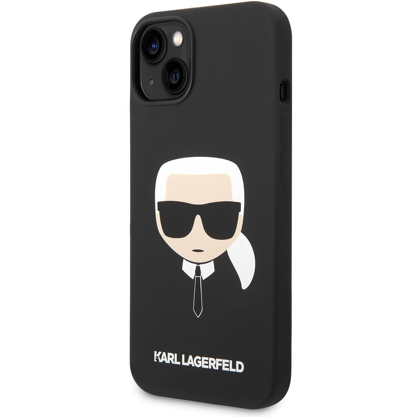 MagSafe futrola za Apple iPhone 14 Plus, Karl Lagerfeld, Liquid Silicone Karl Head, Crna