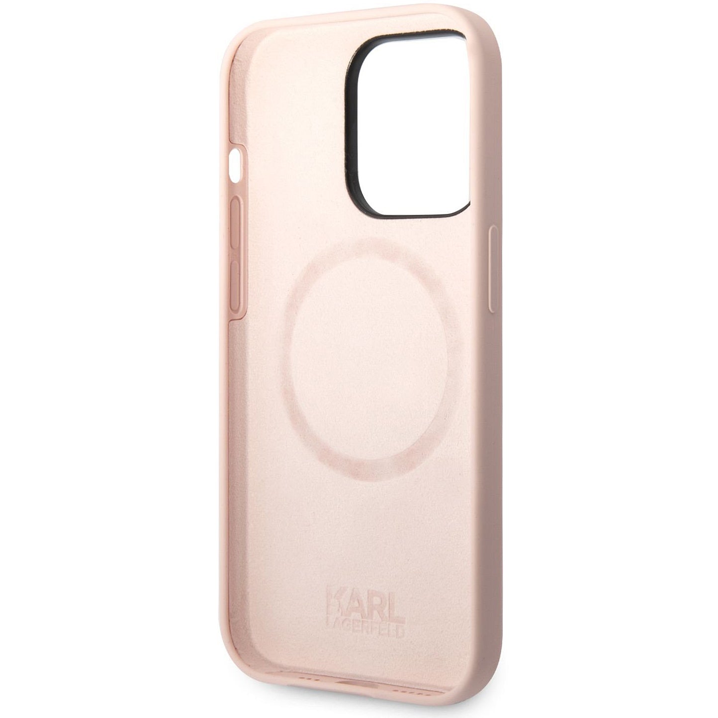 Futrola MagSafe za Apple iPhone 14 Pro, Karl Lagerfeld, Silikonska Karl Head, Roze