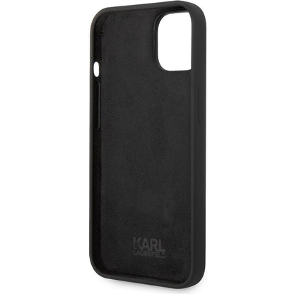 Futrola za Apple iPhone 14 Plus, Karl Lagerfeld, Silicone Body Choupette, Crna