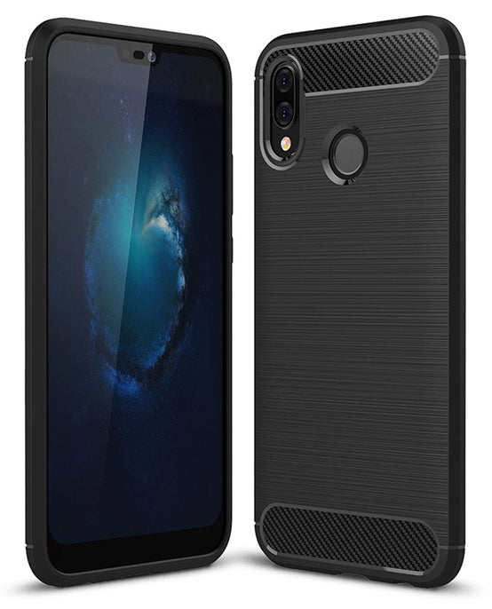 Futrola za Huawei P20 Lite, OEM, Karbon, Crna