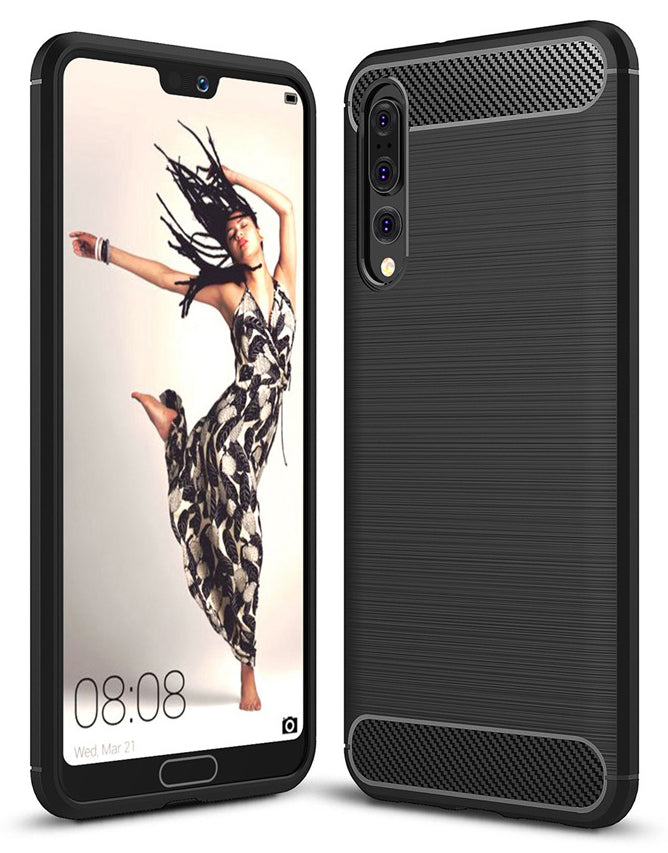 Futrola za Huawei P20 Pro, OEM, Karbon, Crna