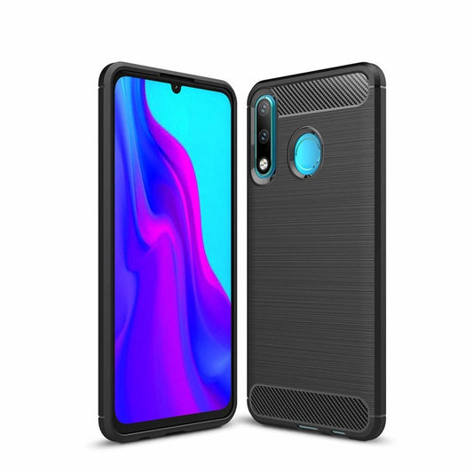 Futrola za Huawei P30 lite New Edition / P30 lite, OEM, Karbon, Crna