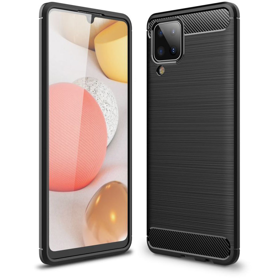 Futrola za Samsung Galaxy A12 Nacho A127 / M12 M127 / A12 A125, OEM, Karbon, Crna