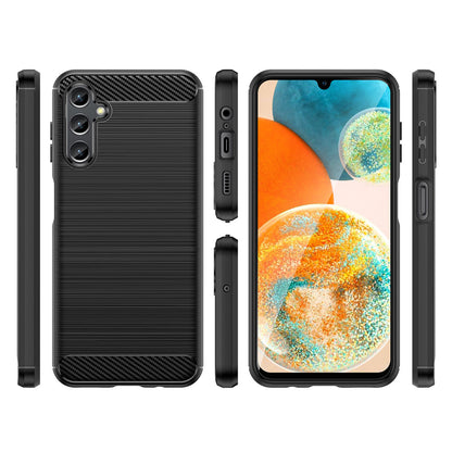 Futrola za Samsung Galaxy A14 A145 / A14 5G A146, OEM, Karbon, Crna