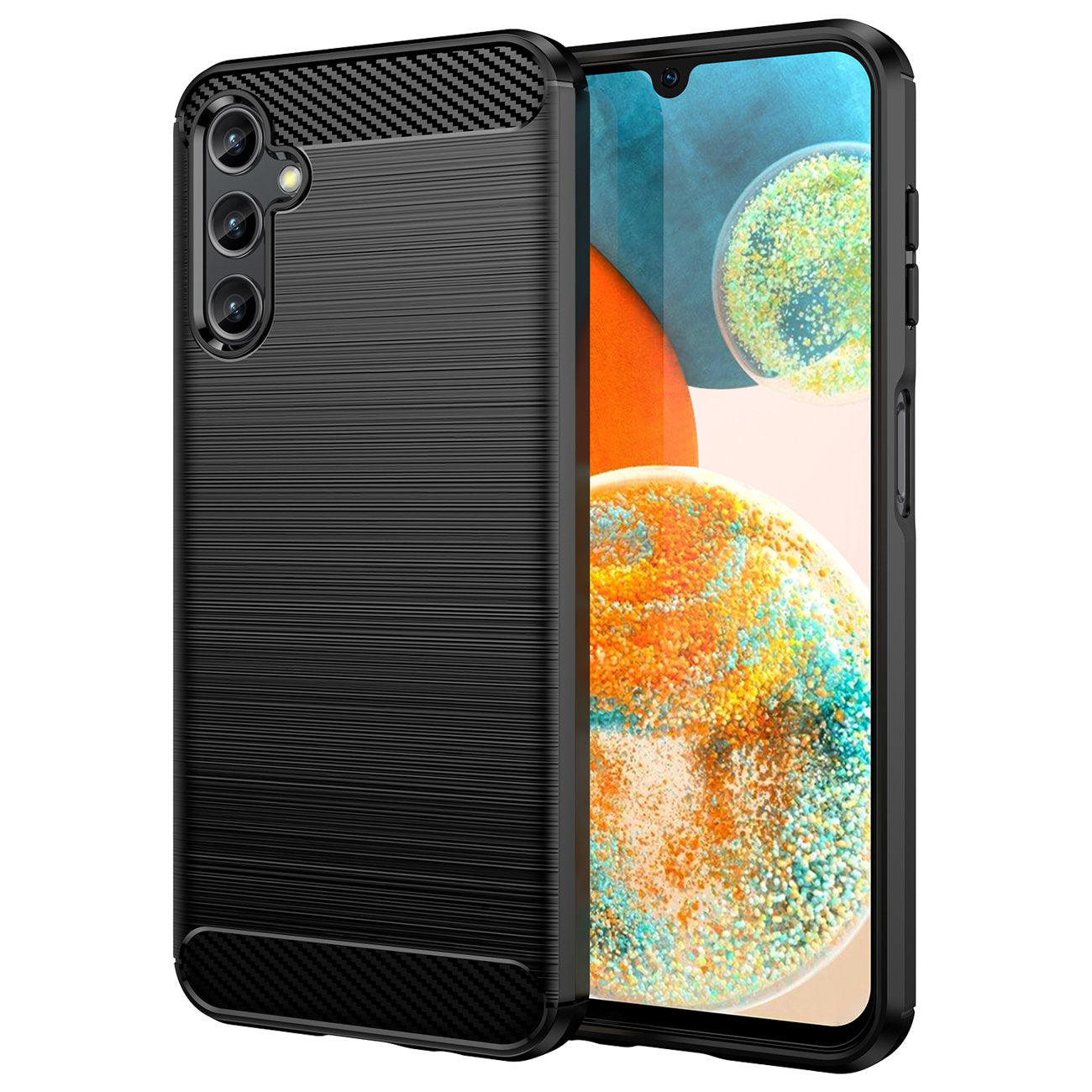 Futrola za Samsung Galaxy A14 A145 / A14 5G A146, OEM, Karbon, Crna