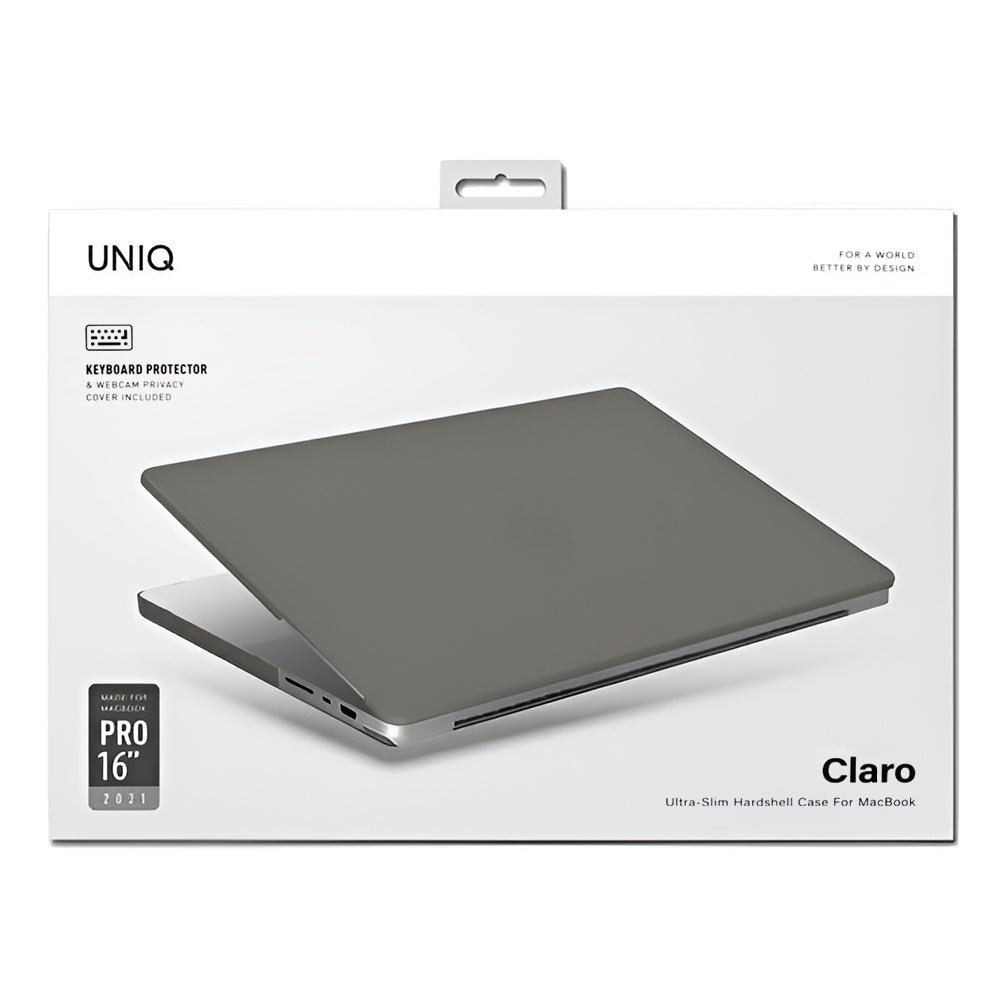 Futrola UNIQ Claro za Apple MacBook Pro 16inch (2026) / (2024) / (2023) / (2021), Siva Mat
