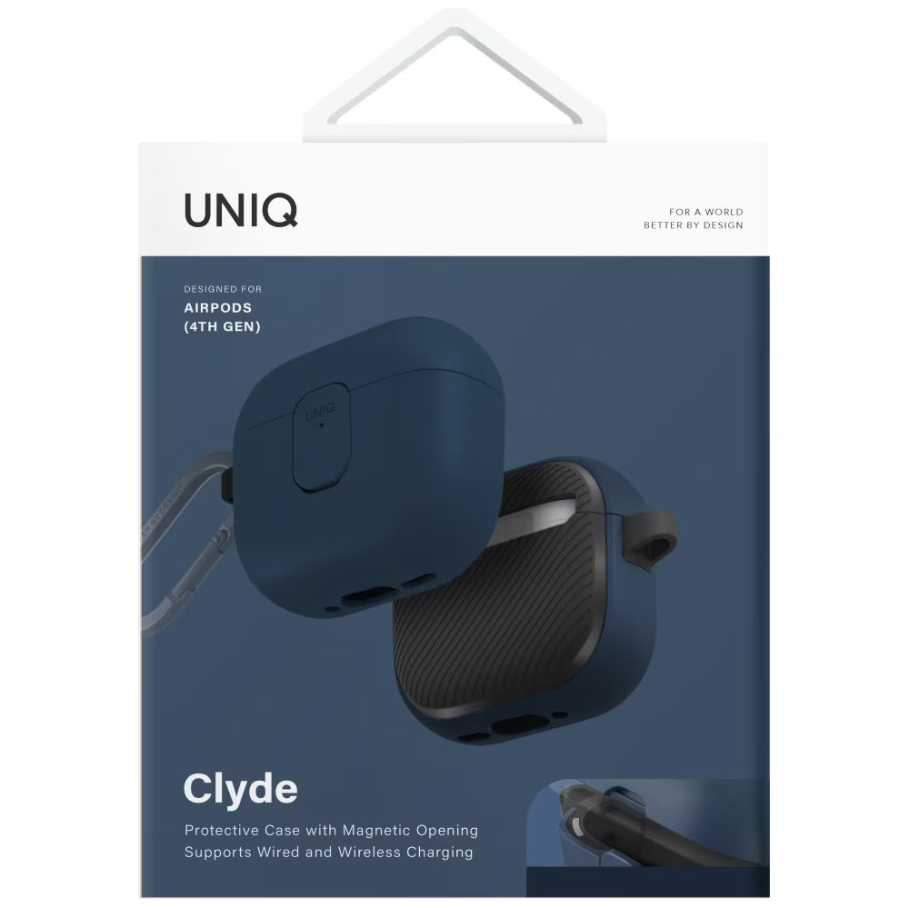 Futrola UNIQ Clyde za Apple AirPods 4, Plavo Crna