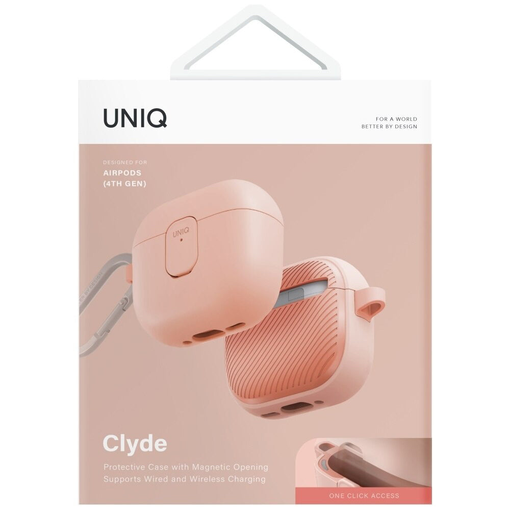 Futrola UNIQ Clyde za Apple AirPods 4, Coral