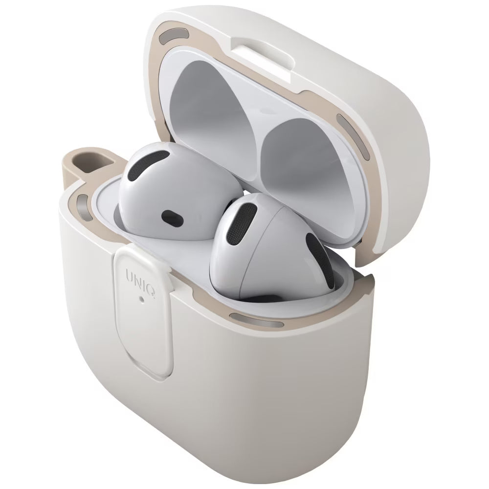 Futrola UNIQ Clyde za Apple AirPods 4, Sivo Bež