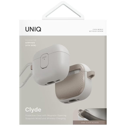 Futrola UNIQ Clyde za Apple AirPods 4, Sivo Bež