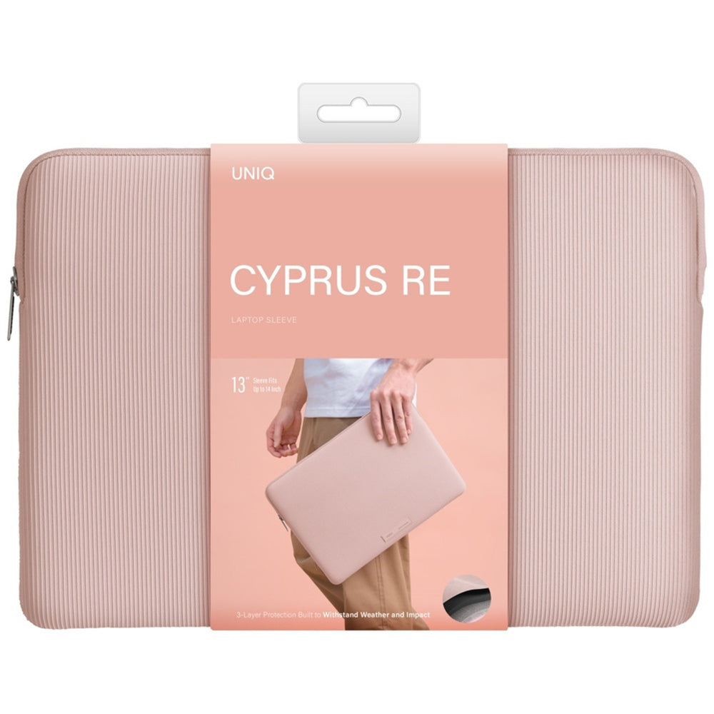Futrola UNIQ Cyprus Ridge za Laptop max. 14 inča, Roze