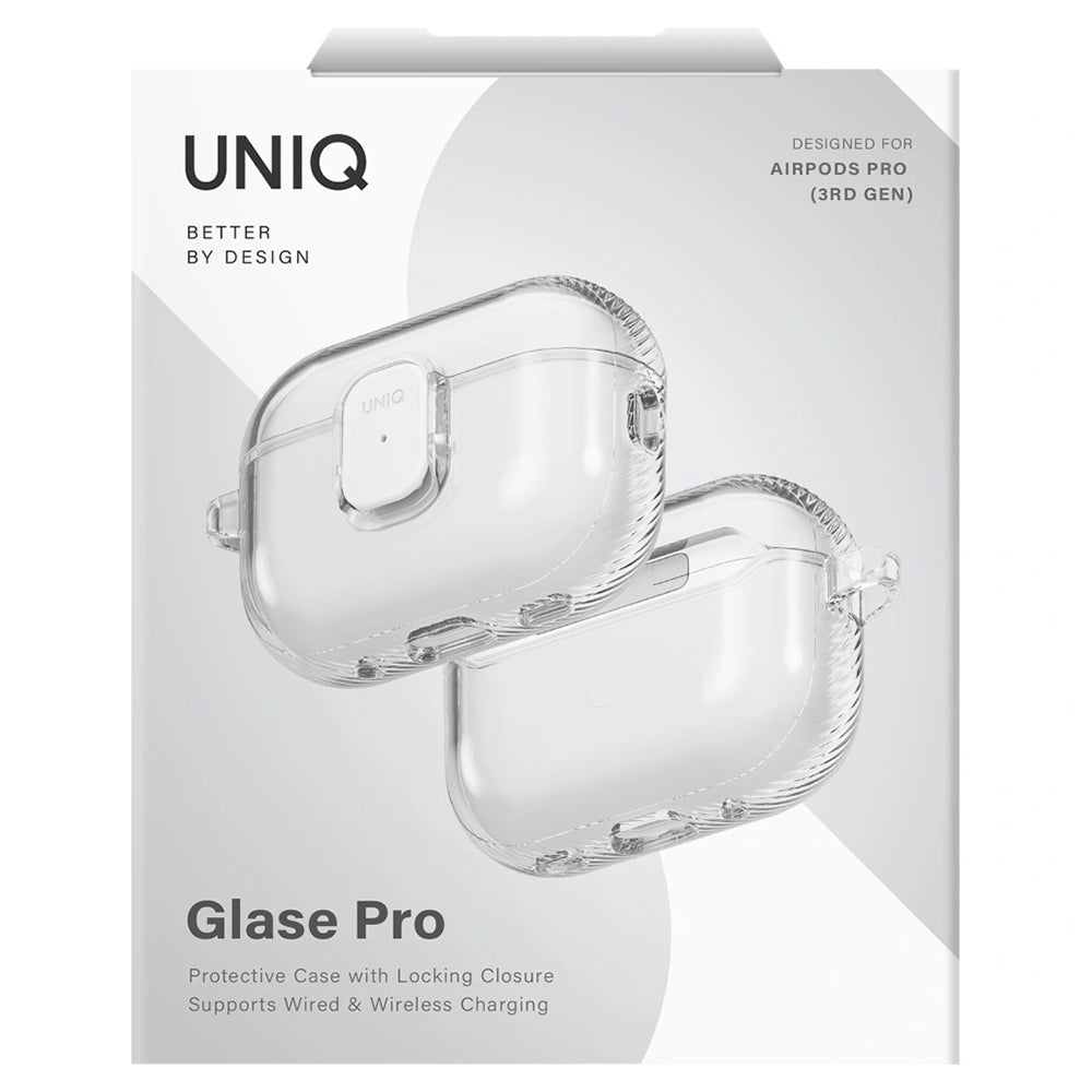 Futrola UNIQ Glase Pro za Apple AirPods Pro 3, Providna