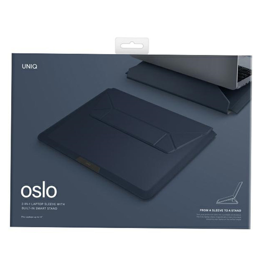 Futrola UNIQ Oslo za laptop max. 14 inča, Tamnoplava