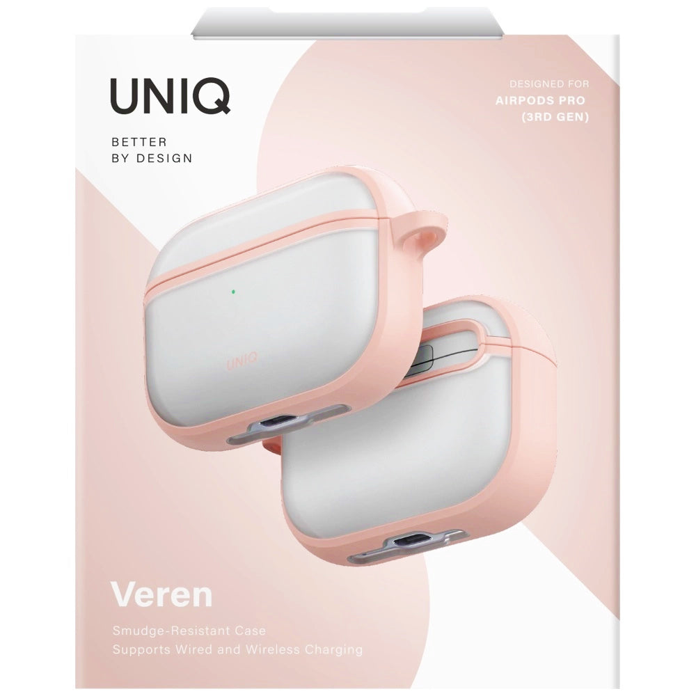 Futrola UNIQ Veren za Apple AirPods Pro 3, Roze
