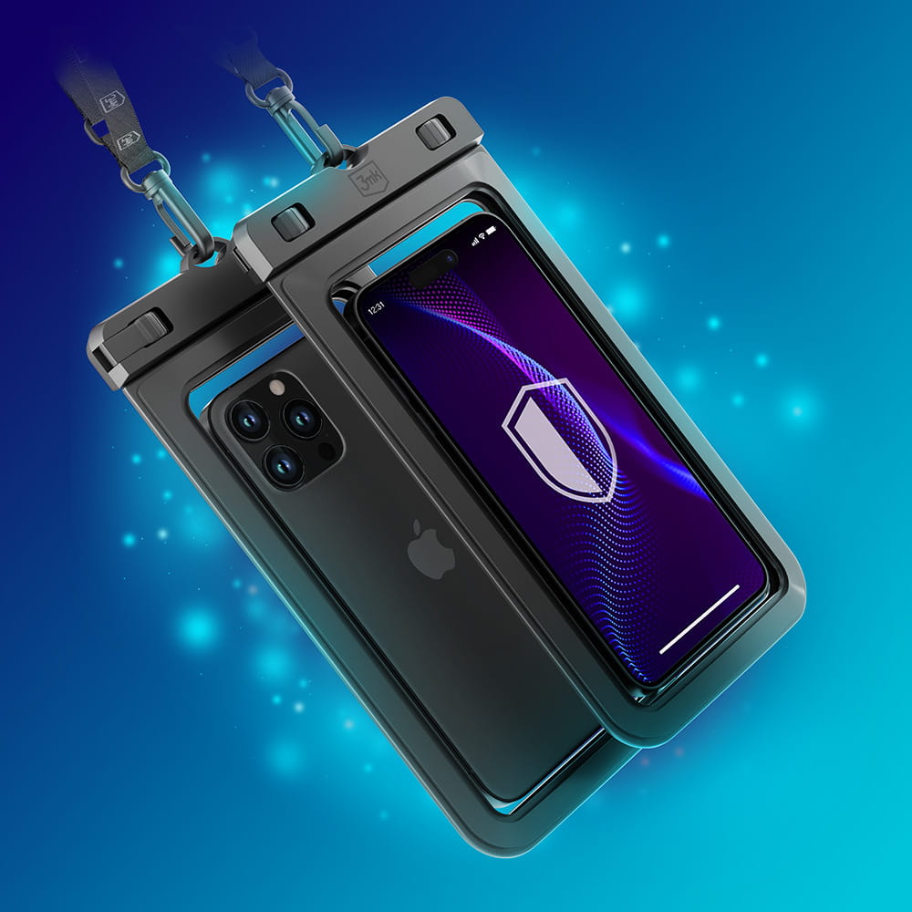 Univerzalna vodootporna futrola za telefon max. 7 inča, 3MK, Hydro, Crna