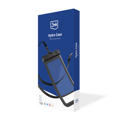 Univerzalna vodootporna futrola za telefon max. 7 inča, 3MK, Hydro, Crna