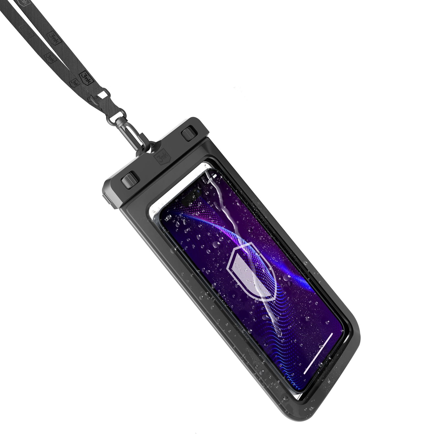 Univerzalna vodootporna futrola za telefon max. 7 inča, 3MK, Hydro, Crna