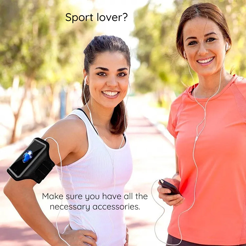 Univerzalna futrola za telefon max. 6.8 inča, Techsuit, Sports TH20, Crna