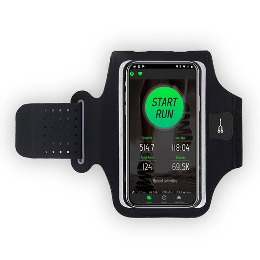 Univerzalna futrola za telefon max. 7 inča, Techsuit, Sports TH10, Crna