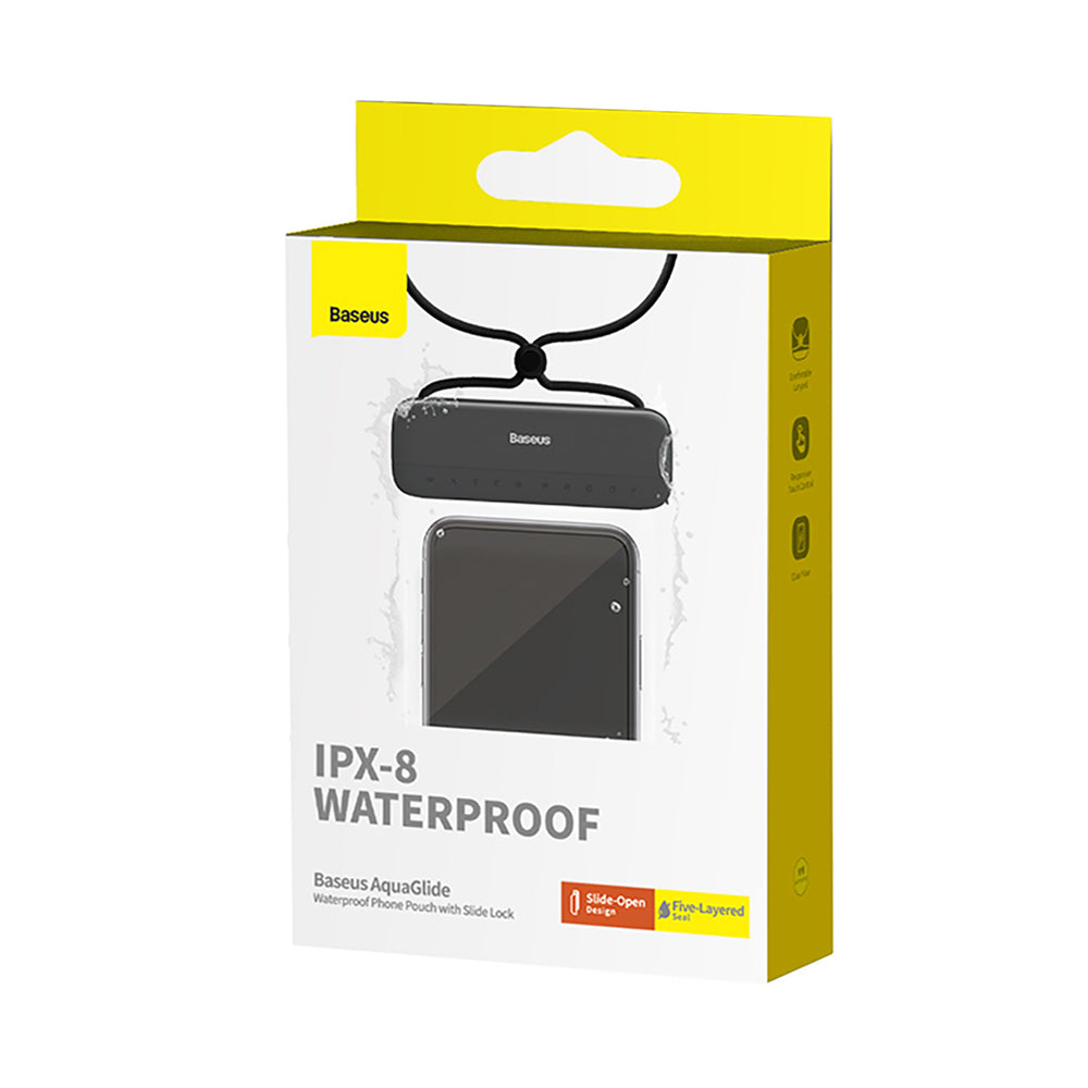 Futrola Univerzalna Waterproof, Baseus, AquaGlide, Crna P60263700113-00