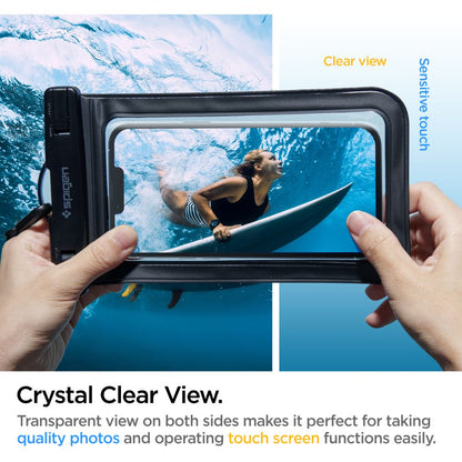Univerzalna Vodootporna Futrola za Telefon 3.5inch - 7inch, Spigen, A601, Crna AMP04525