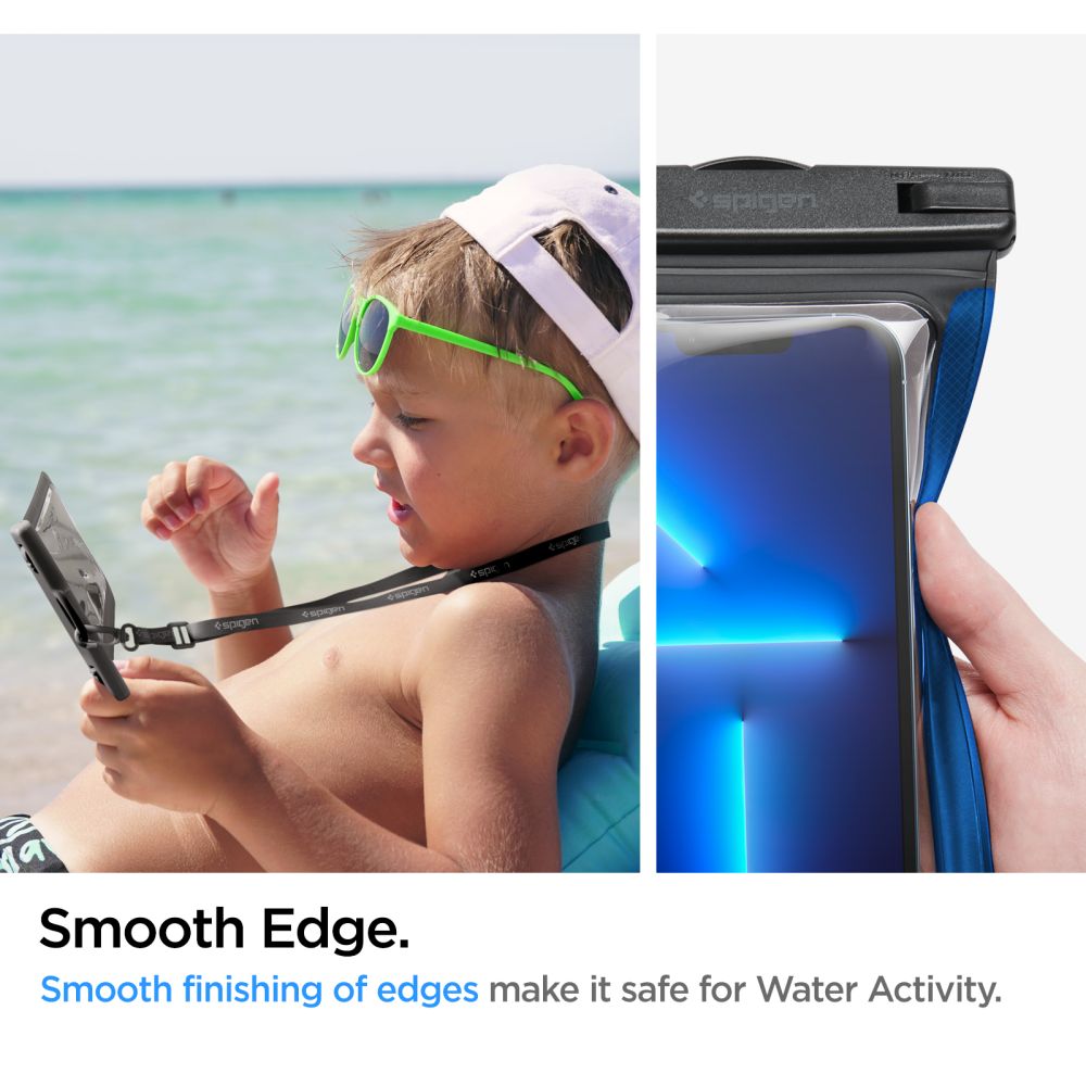 Univerzalna Vodootporna Futrola za Telefon 3.5inch - 7inch, Spigen, A601, Crna AMP04525