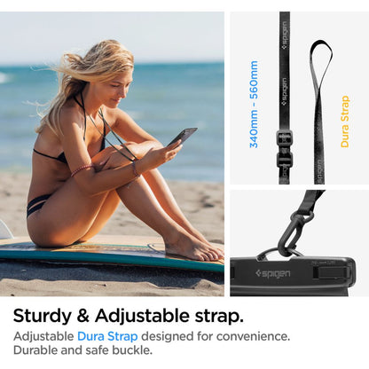 Univerzalna Vodootporna Futrola za Telefon 3.5inch - 7inch, Spigen, A601, Crna AMP04525